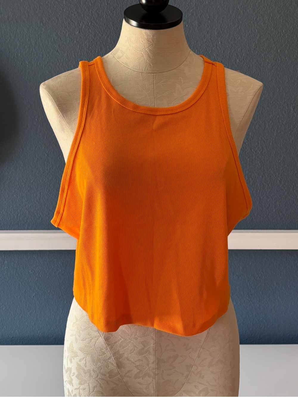 Wild Fable Orange Ribbed Tank Top 2X NWT
